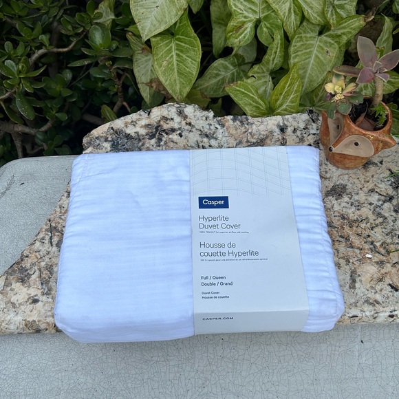 casper Bedding Casper Hyperlite Duvet Cover Full Queen White New
